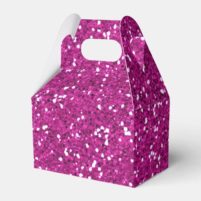 Snyggt Shock rosa Glitter Presentaskar (Framsidan Sidan)