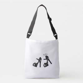 Snyggt Shoe Print - Black Play Axelväska