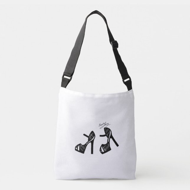 Snyggt Shoe Print - Träkol Play Axelväska (Framsida)