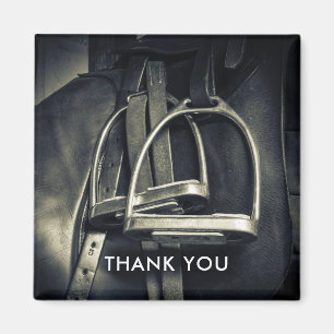 Snyggt Silver: engelska Saddle Tack Magnet