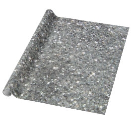Snyggt Silver Glitter Glitz Photo Presentpapper
