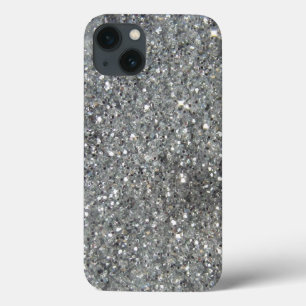 Snyggt Silver Glitter Glitz-utskrift