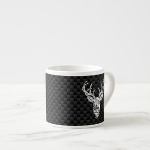 Snyggt Silver Hjort om koldioxidutskrift Espressomugg