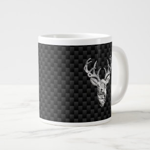 Snyggt Silver Hjort om koldioxidutskrift Jumbo Mugg