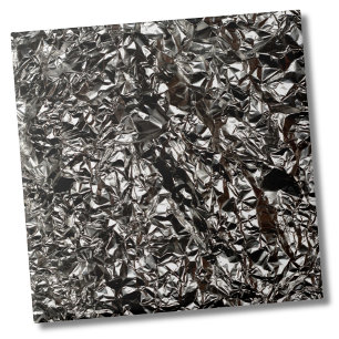 Snyggt Silver Metallic Foil Backsplash Kakelplatta