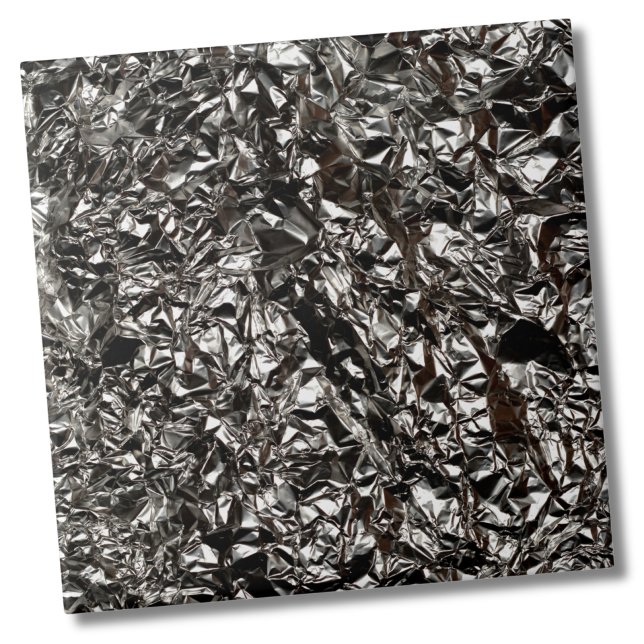 Snyggt Silver Metallic Foil Backsplash Kakelplatta (Stylish Unique Silver Metallic Foil Backsplash Ceramic Tile)