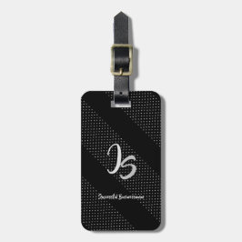Snyggt Silver Monogram för framgångsrik affärsman Bagagebricka