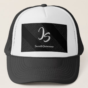 Snyggt Silver Monogram för framgångsrik affärsman Keps
