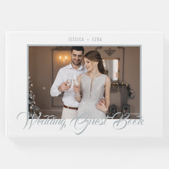 Snyggt Silver och vitt | Foto Gästböcker (Framsida)