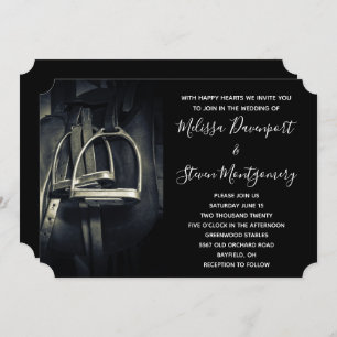 Snyggt Silver-stirups on English Riding Saddle Inbjudningar