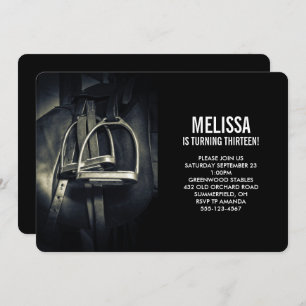 Snyggt Silver-stirups on English Riding Saddle Inbjudningar