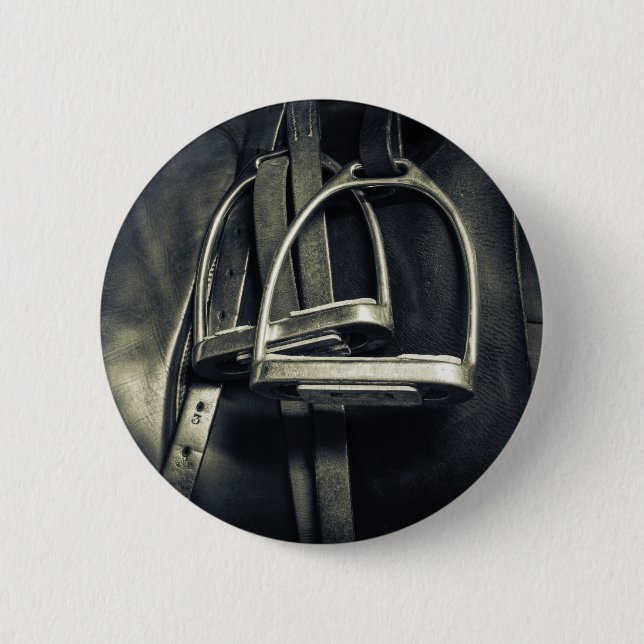 Snyggt Silver-stirups on English Riding Saddle Knapp (Framsida)