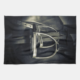 Snyggt Silver-stirups on English Riding Saddle Kökshandduk