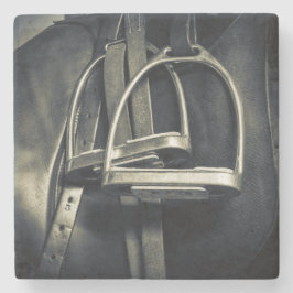 Snyggt Silver-stirups on English Riding Saddle Stenunderlägg