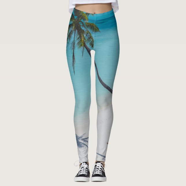 Snyggt Sjölandskap Leggings (Framsida)
