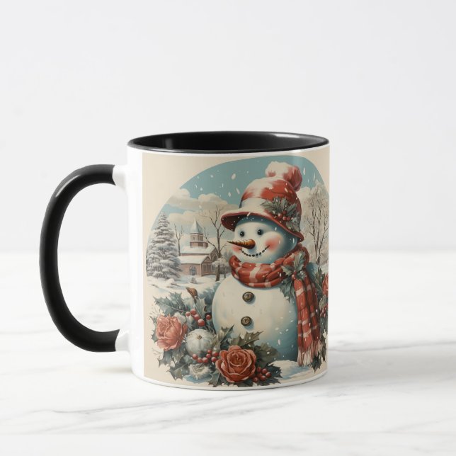 Snyggt skapad, Retro Julafton Mugg (Vänster)