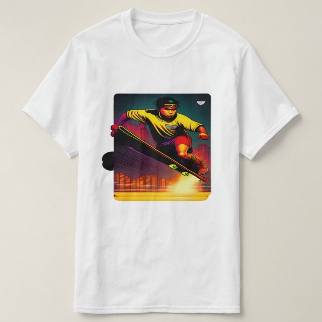 Snyggt Skateboarder Älskare T-Shirt | Unik gata (Design framsida)