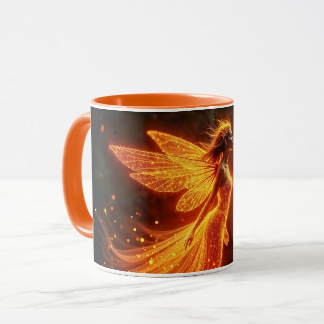 Snyggt-skog-pixie-söt brandlarmprinsessa mugg (Framsida vänster)