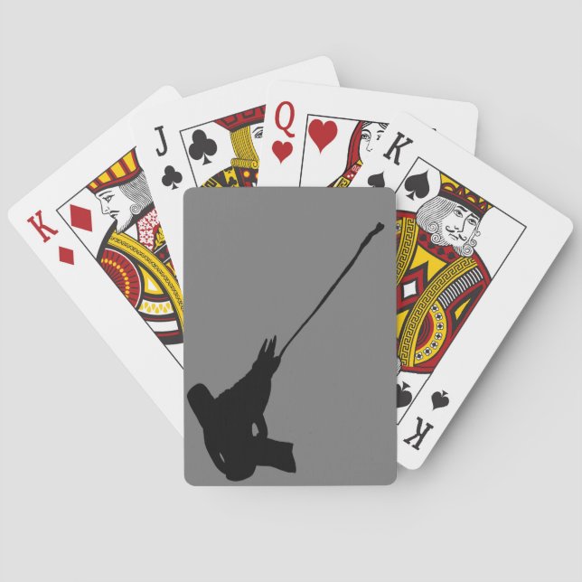 Snyggt skott! Jackson's Chameleon silhouette Casinokort (Baksidan)