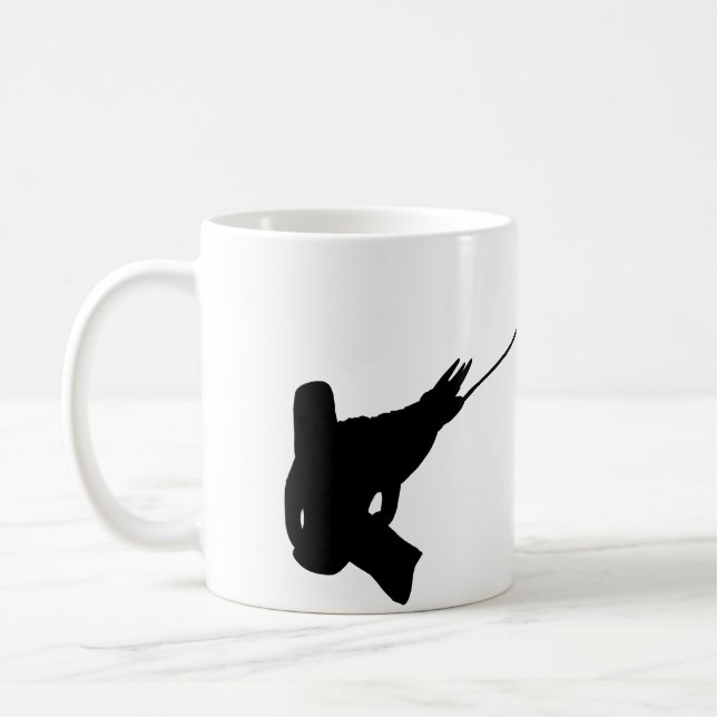 Snyggt skott! Jackson's Chameleon silhouette Kaffemugg (Vänster)