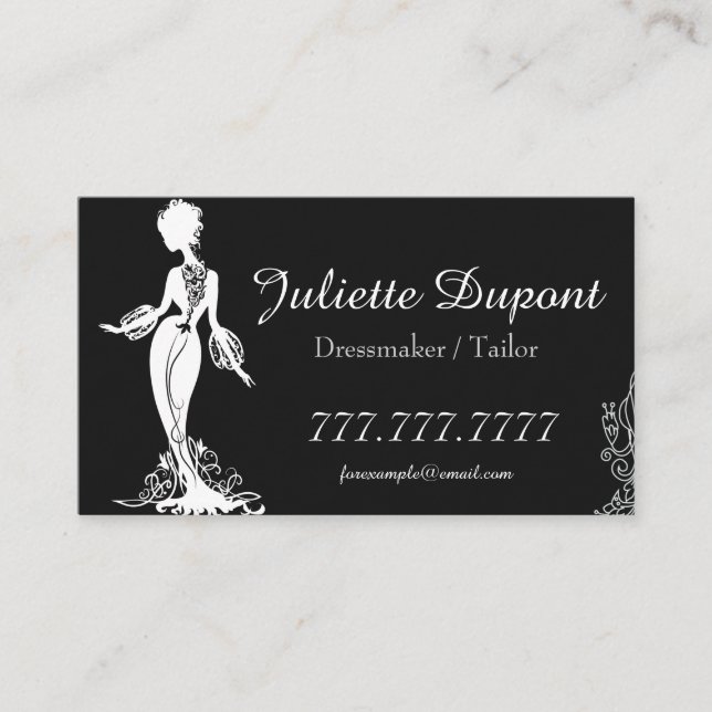 Snyggt Skräddarsskjorta Visitkort (Framsida)