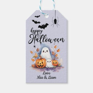 Snyggt skräddarsytt presentkort för Halloween Presentetikett