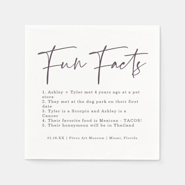 Snyggt-skript | Roligtar för färgrutorna Lila Färg Pappersservett (Framsidan)