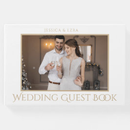 Snyggt-skript Vit och Guld | Foto Gästböcker