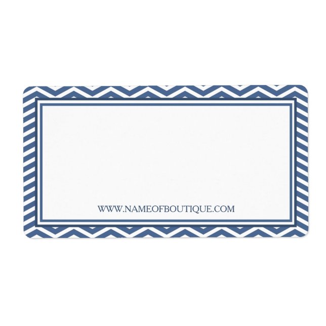 Snyggt Slate Blue Chevron Beauty Boutique webbplat Fraktsedel (Framsidan)