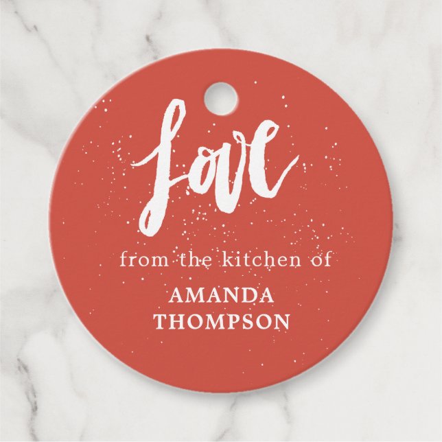 Snyggt Snowfall Helgdag Bakvaror Gift Gåvor Etiketter (Framsida)