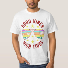 Snyggt solglasögon med goda Vibes höga skikt T Shirt