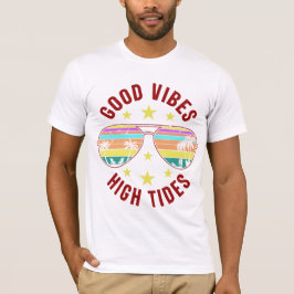 Snyggt solglasögon med goda Vibes höga skikt T Shirt