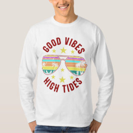 Snyggt solglasögon med goda Vibes höga skikt T Shirt