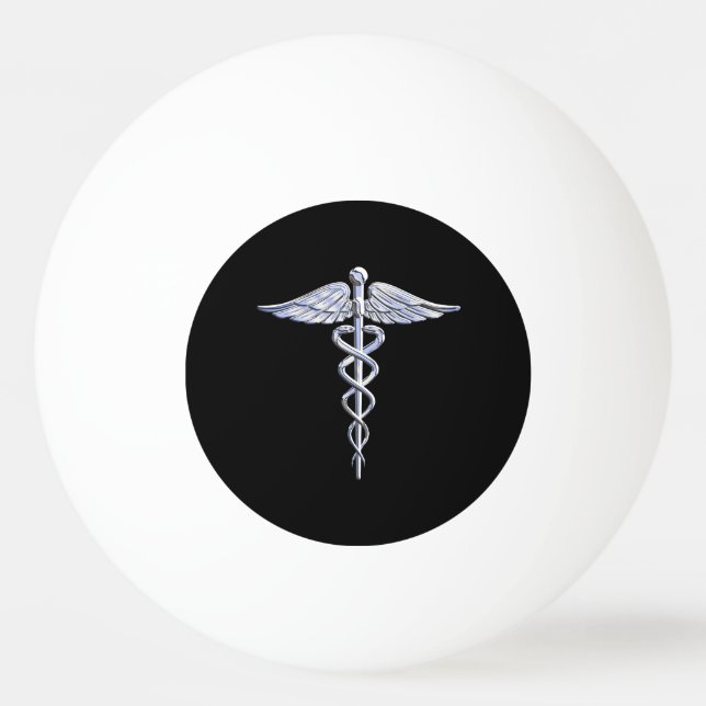 Snyggt som Caduceus Medical Symbol Pingisboll (Framsidan)
