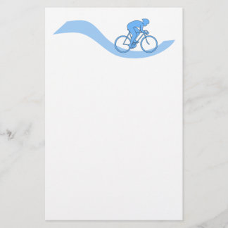 Snyggt som cyklar Themed design i Blue. Brevpapper