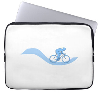 Snyggt som cyklar Themed design i Blue. Laptop Fodral
