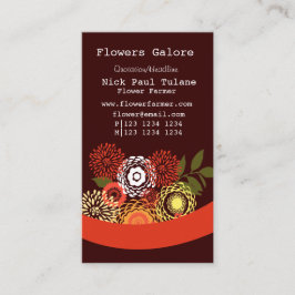 Snyggt Sommarblommor, Blommigt blommor, blommor Visitkort