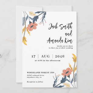Snyggt Sommarinbjudningar till Blommigten under bl Inbjudningar