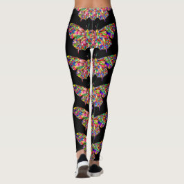 Snyggt söt-fjärilspapper leggings