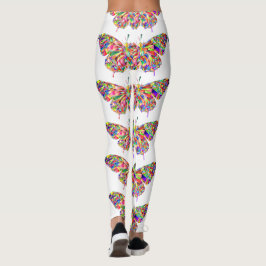 Snyggt söt-fjärilspapper leggings
