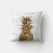 Snyggt söt guld giftigt och vit marmor ananas