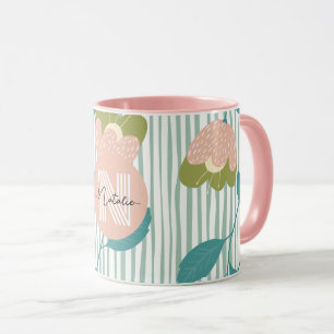 Snyggt söt mönster Birthday-gåva Pastel Rosa Mugg