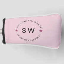 Snyggt söt personlig monogram rosa