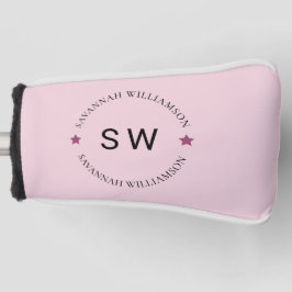 Snyggt söt personlig monogram rosa