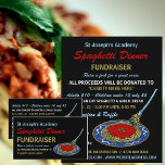 Snyggt Spaghetti Dinner Fundraiser Event Reklamblad<br><div class="desc">Snyggt Spaghetti Dinner Fundraiser Event Advertising Flyer från Affärskortet Store.</div>