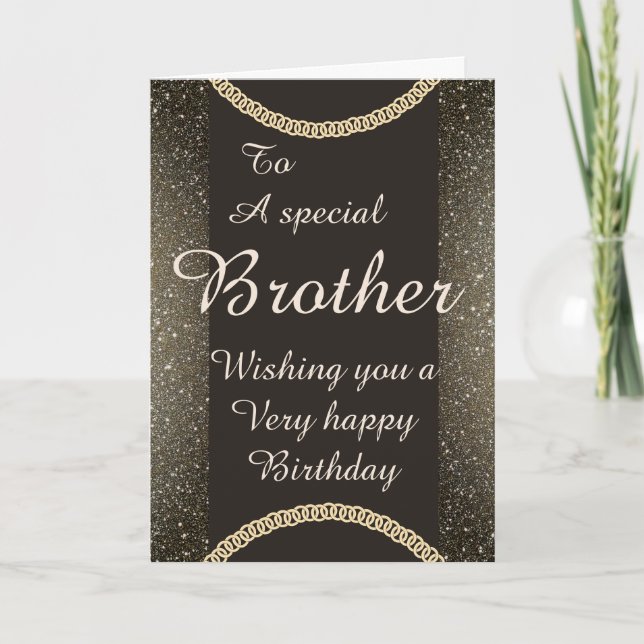 Snyggt speciell broder Birthday Card Helgkort (Framsida)