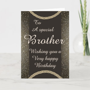 Snyggt speciell broder Birthday Card Helgkort