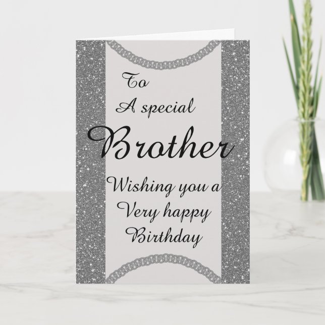 Snyggt speciell broder Birthday Card Helgkort (Framsida)