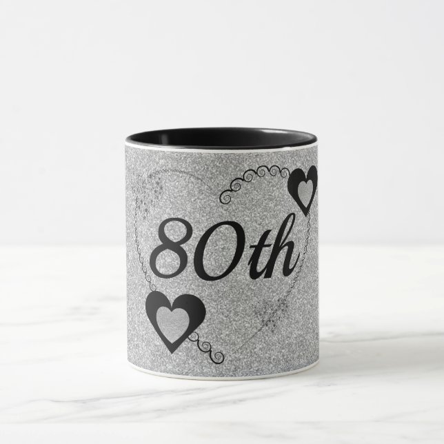 Snyggt speciell födelsedag mugg 80 (Center)