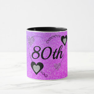 Snyggt speciell födelsedag mugg 80